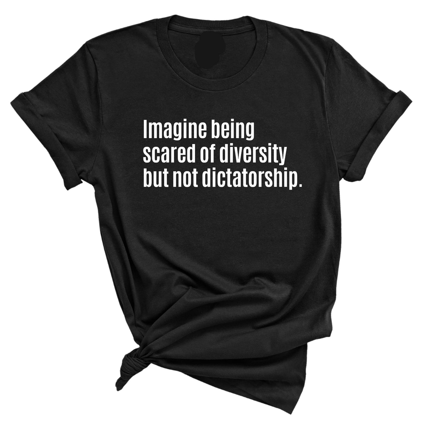Imagine Being Scared of Diversity T-Shirt – Unisex Equality Statement Tee for Activists & Socially Conscious Voters