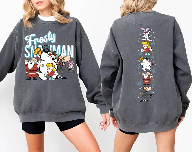 Vintage Frosty The Snowman Sweatshirt – Retro Christmas Sweater & Cute Holiday Tee
