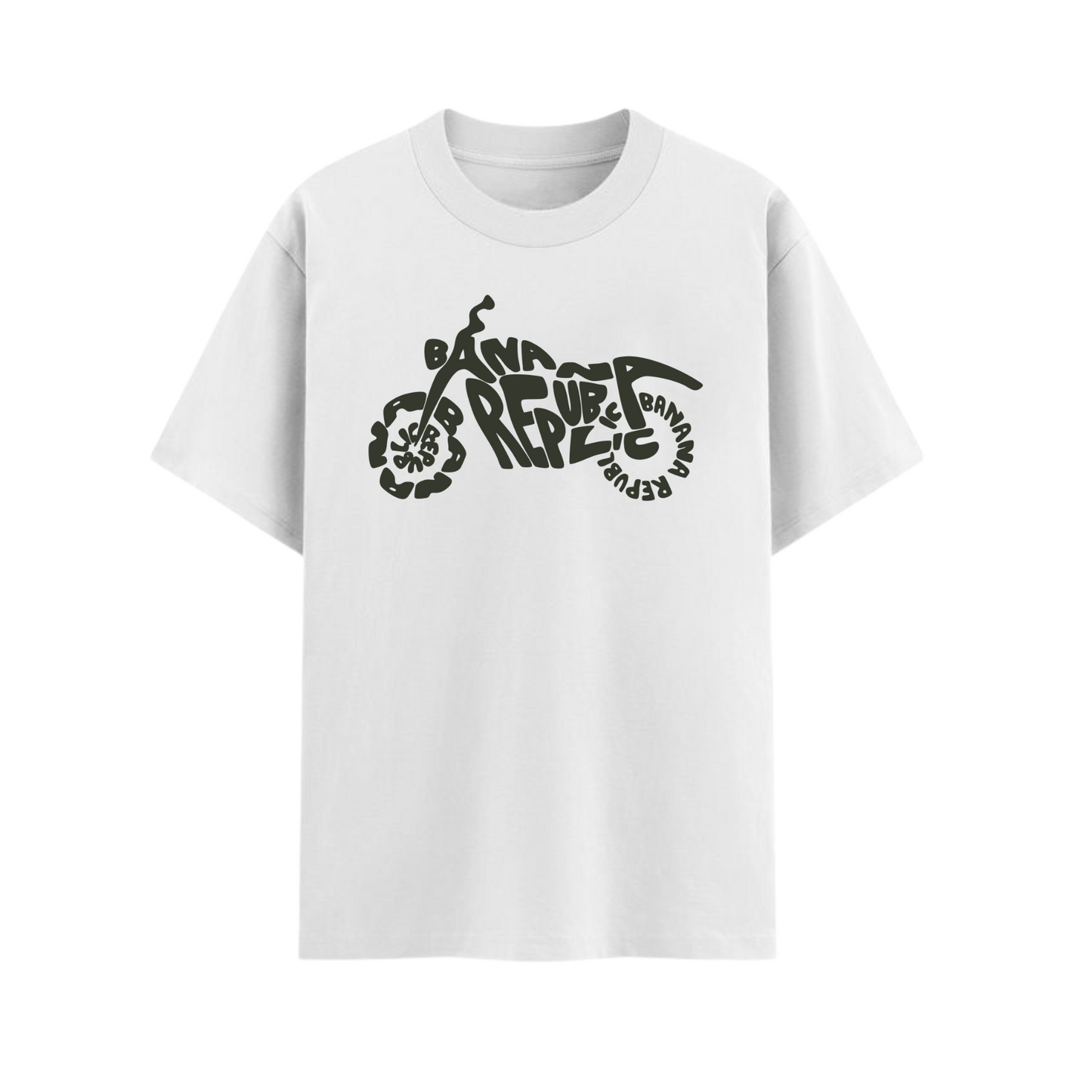 Banana Republic Retro Logo T-Shirt - Classic Casual Apparel (White ver)