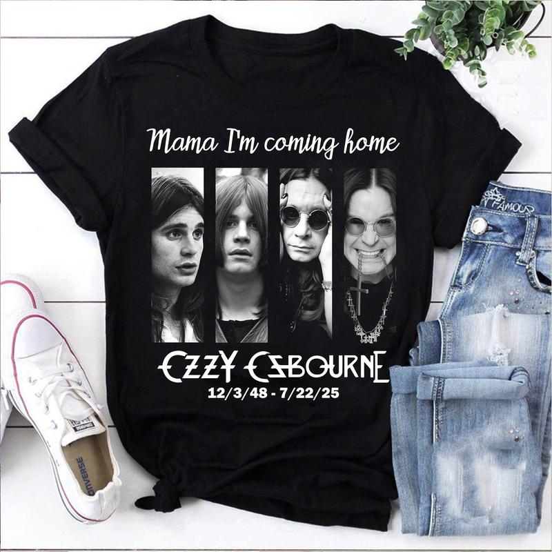 Mama I'm Coming Home Shirt – Rock Legend Tribute Tee 1970–2025, Memorial Band Graphic T-Shirt for Fans