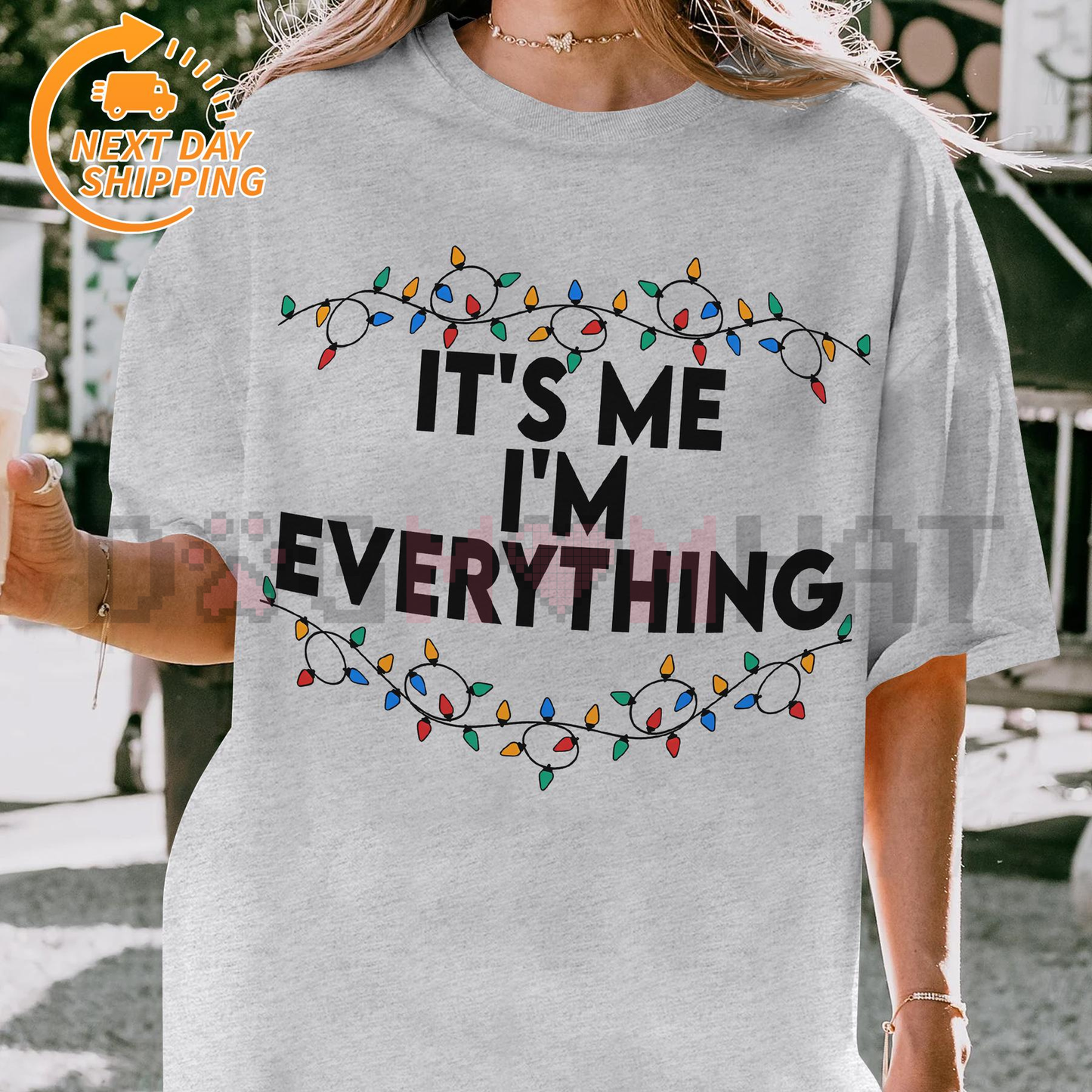 Funny Christmas Matching Shirts Couple – "I Have Everything I Want" Xmas Party Couple Tee