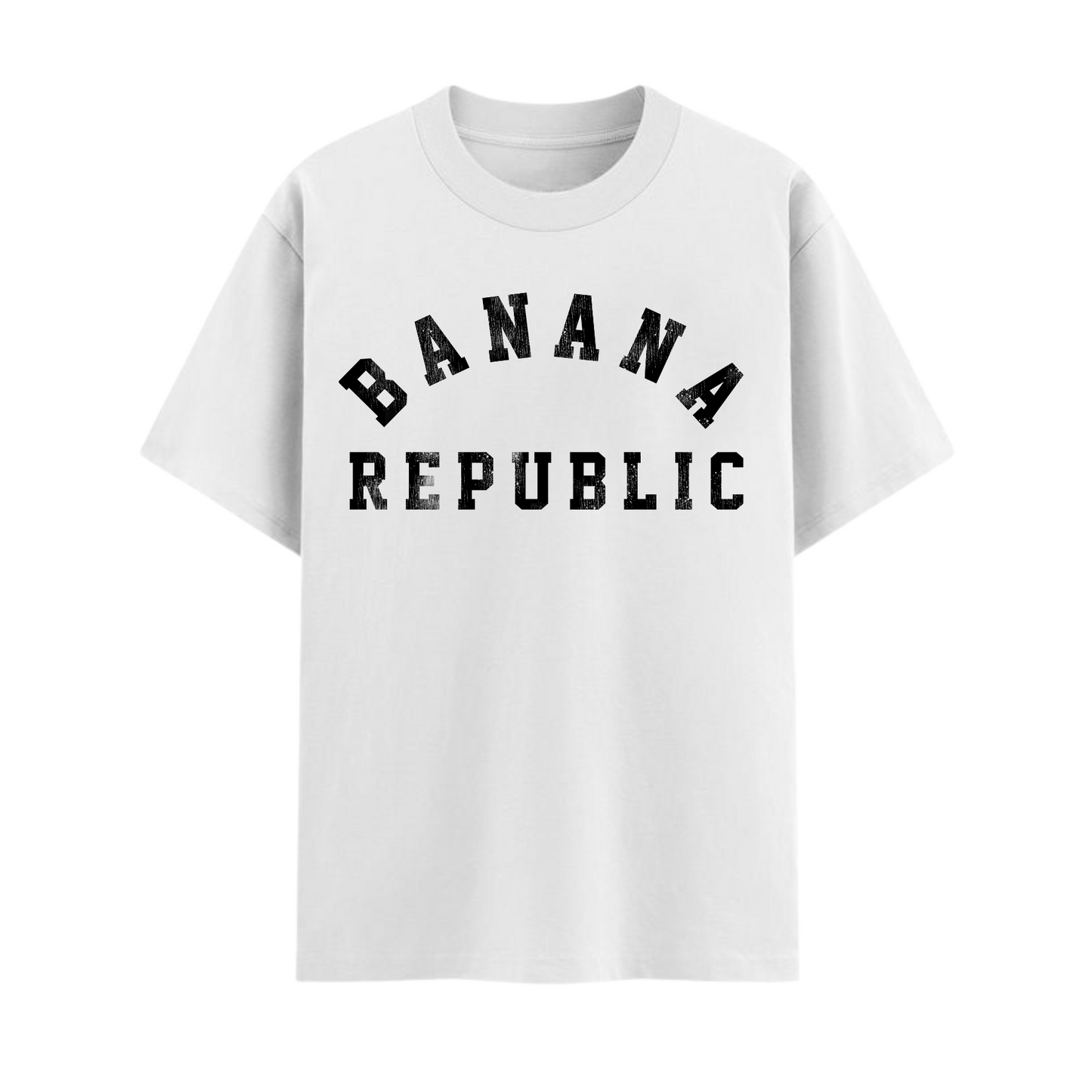 Banana Republic Retro Logo T-Shirt - Classic Casual Apparel (White ver)