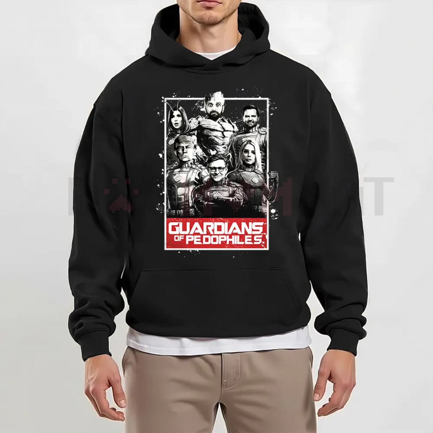 GOP Guardians of Pedos Statement Hoodie – Edgy Political Satire Pullover