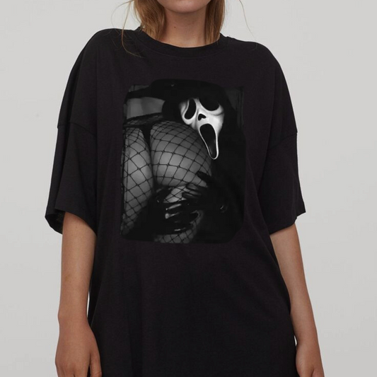 Vintage Mister Killer Sir Ghost Face Booty T-Shirt – Scream Movie Graphic Tee