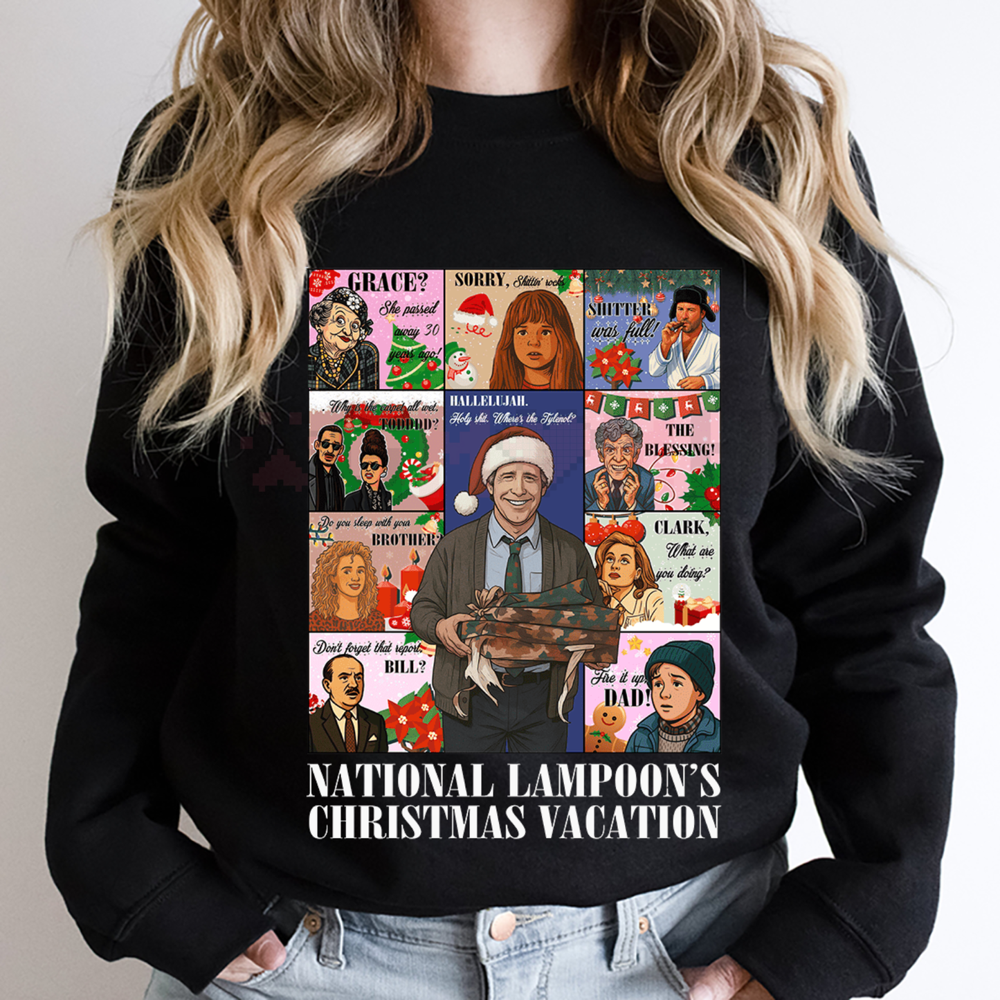 The Griswold Family Christmas Sweater – National Lampoon's Christmas Vacation Quote Sweatshirt