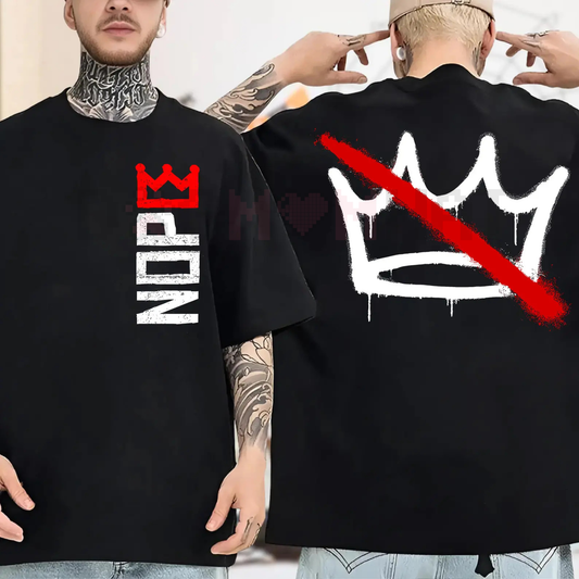 No Kings in America T-Shirt – Anti-Authoritarian Crown Shirt
