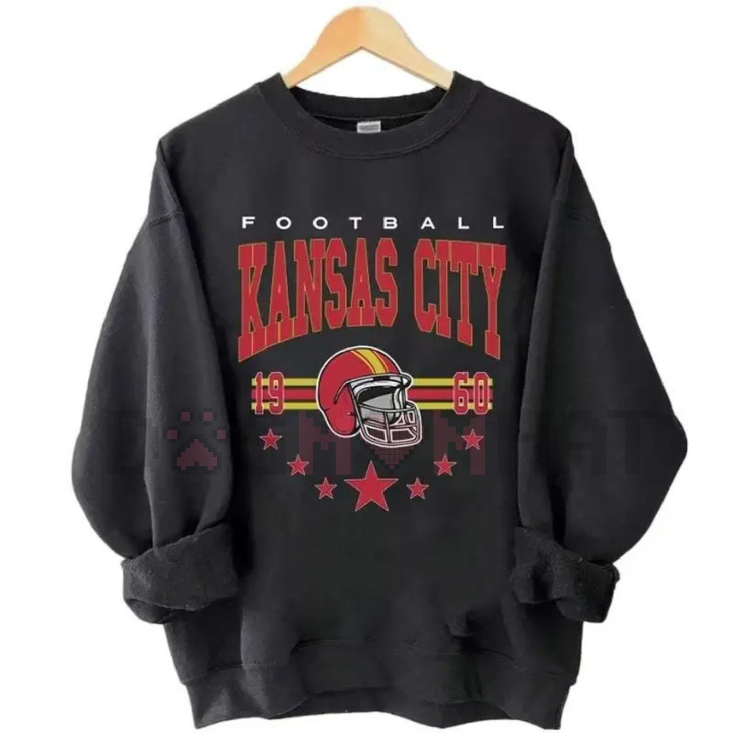Vintage 90s All Team Football Sweatshirt – 1960s Cowboy Game Day Shirt Style, Unisex Football Fan Gift Sweater