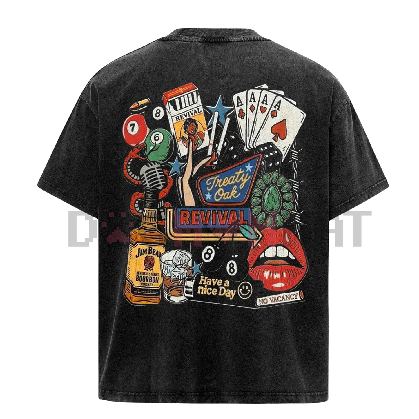 Retro Treaty Oak Revival T-Shirt – Western Cowboy Graphic Tee