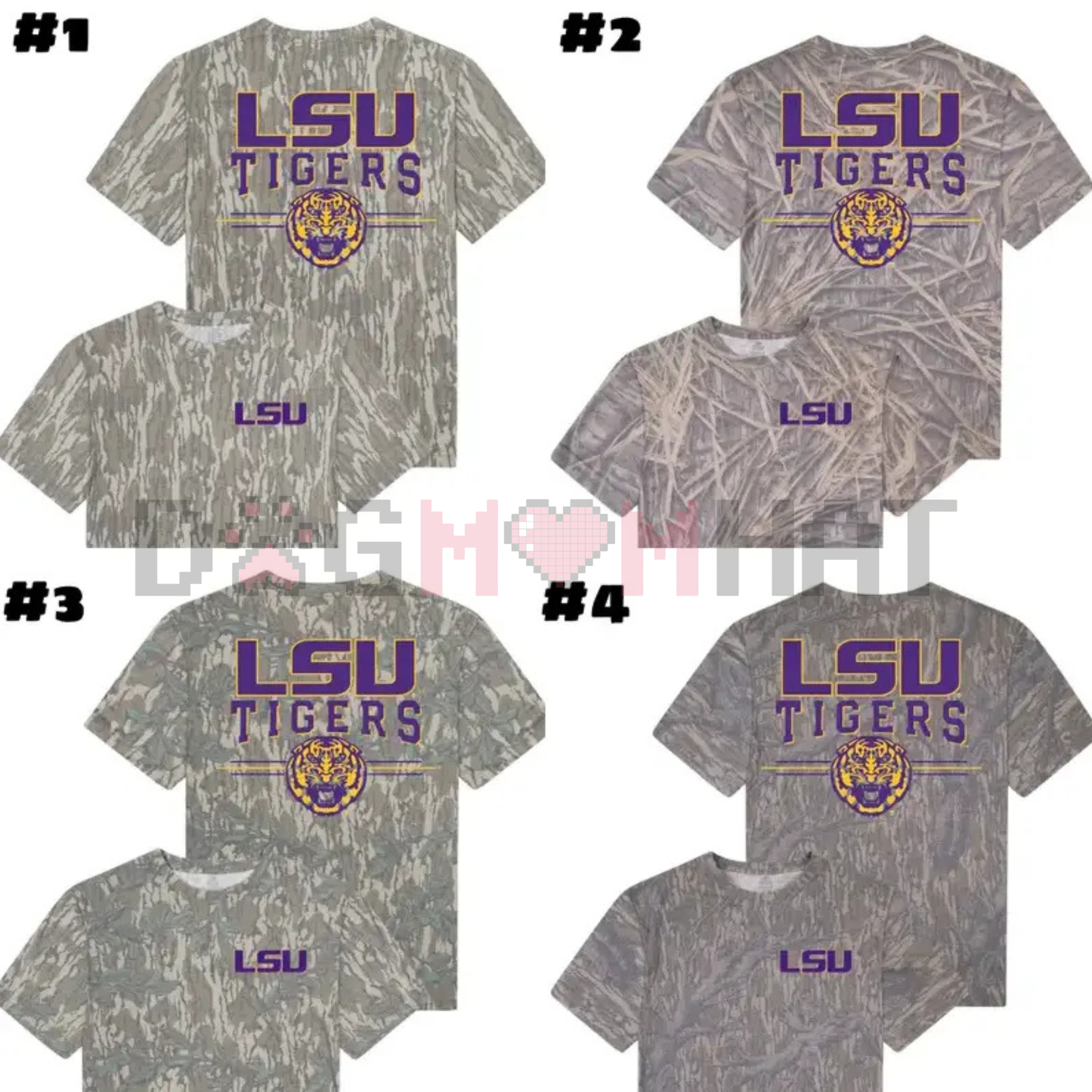 LSU Tigers Camo T-Shirt – Mossy Oak Original Bottomland Tee