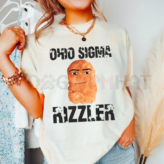 Ohio Sigma Meme T-Shirt – Internet Memes Funny Large Size Tee