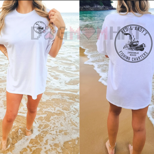 Andy & Red's Boat Repair T-Shirt – Shawshank Redemption Movie Graphic, Zihuatanejo Mexico Tee