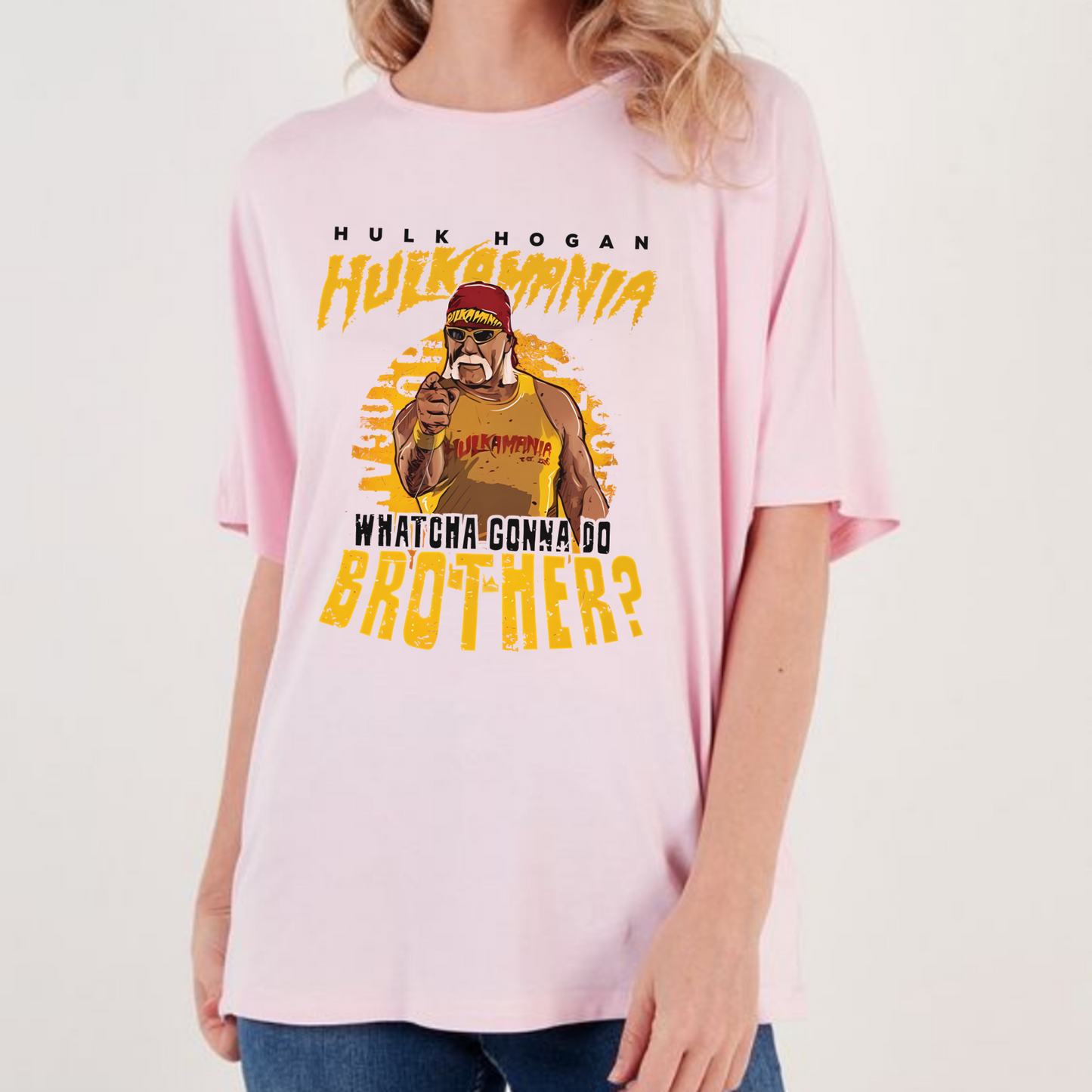 Hulk Hogan “Whatcha Gonna Do Brother?” T-Shirt – Hulkamania WWE Legend Graphic Tee, Unisex Fit