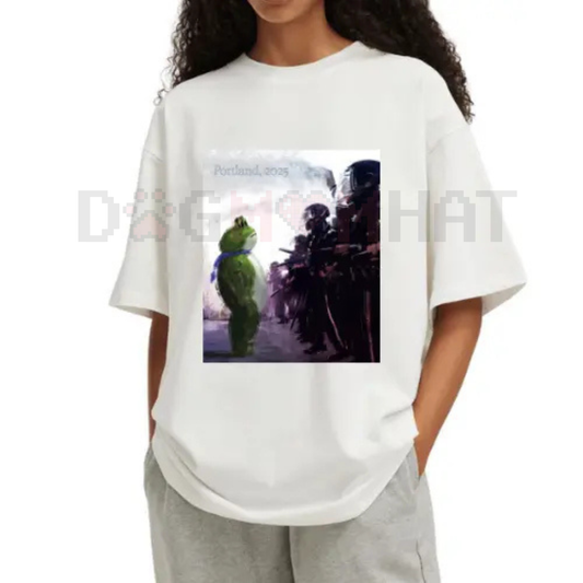 Resist Portland Frog Shirt – "I Stand With Frog" Artistic Protest Graphic Tee