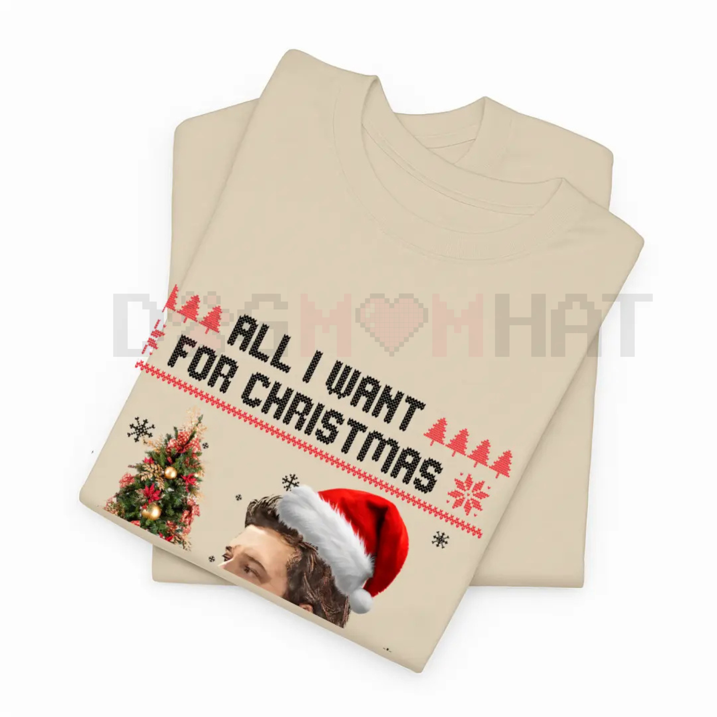 "All I Want for Christmas" Music Lover T-Shirt – Funny Holiday Slogan Tee