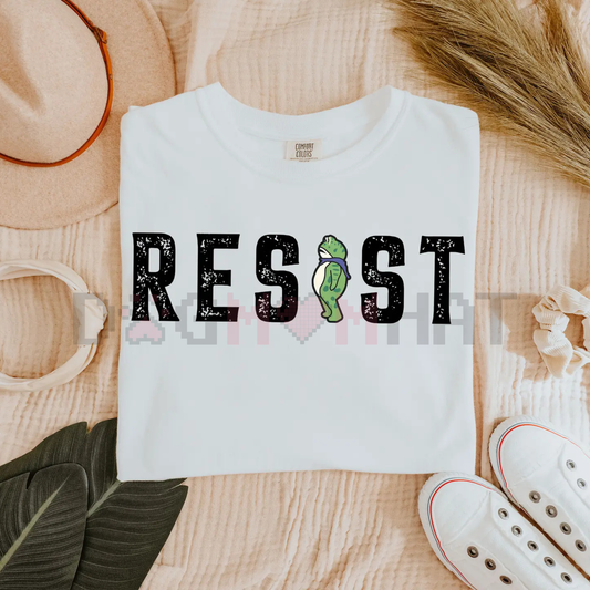 RESIST Shirt – PortLand Oregon Frog TShirt, Activist Apparel, Unisex Protest Tee