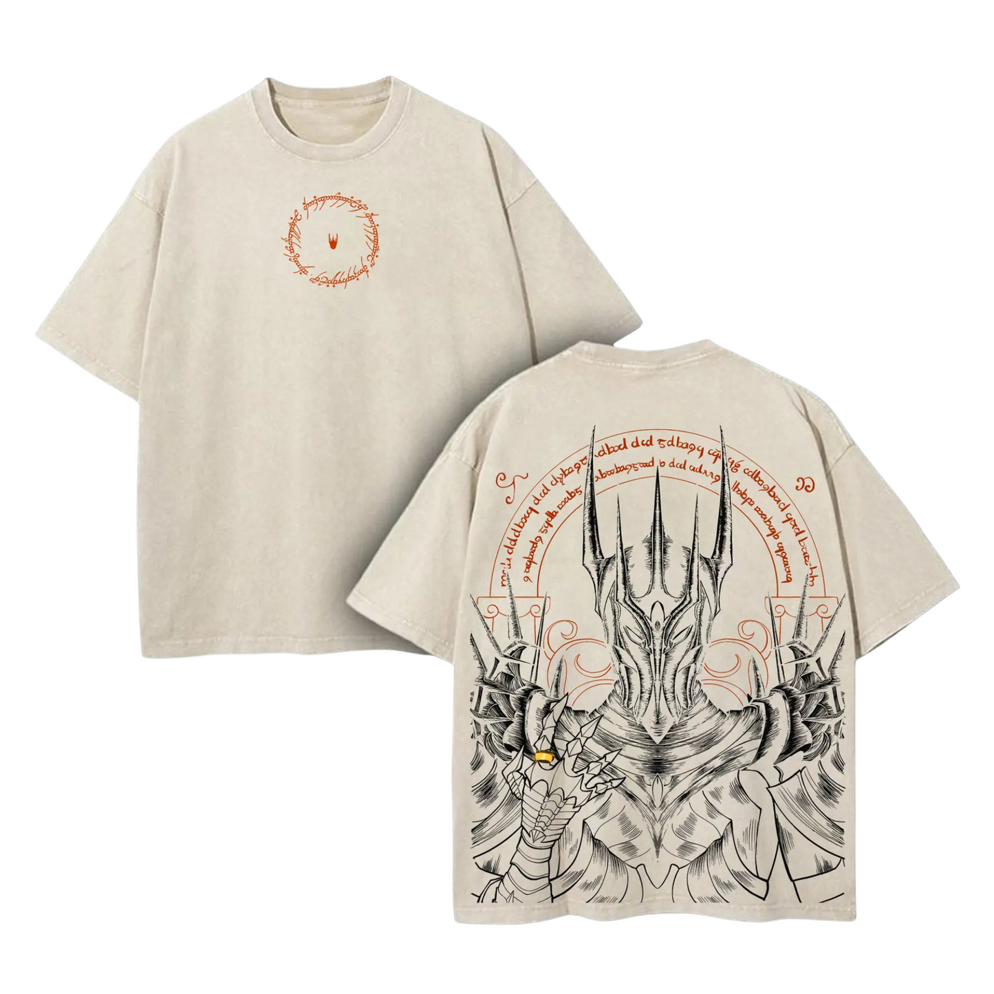 Lord Sauron Vintage T-Shirt – Retro Lord of the Rings Graphic Tee for Movie Fans & Streetwear Lovers