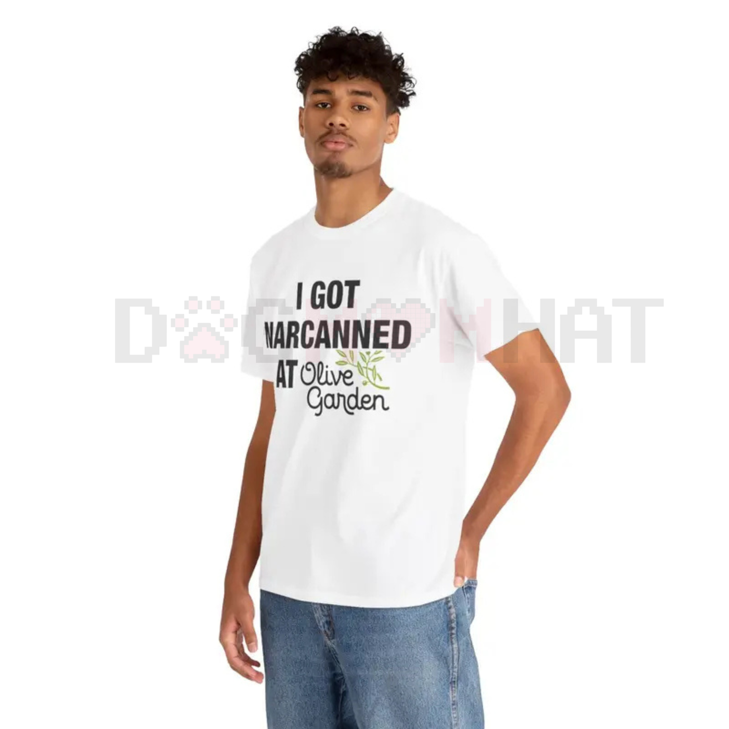 "I Got Narcanned At Olive Garden" Funny Cotton Streetwear T-Shirt – Casual Graphic Tee