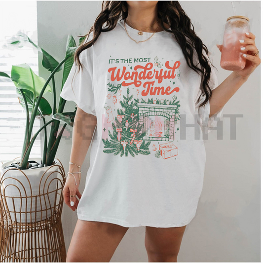 "It's The Most Wonderful Time" Christmas Shirt – Merry Christmas Jingle Song Funny Holiday Tee, Vintage Vibes