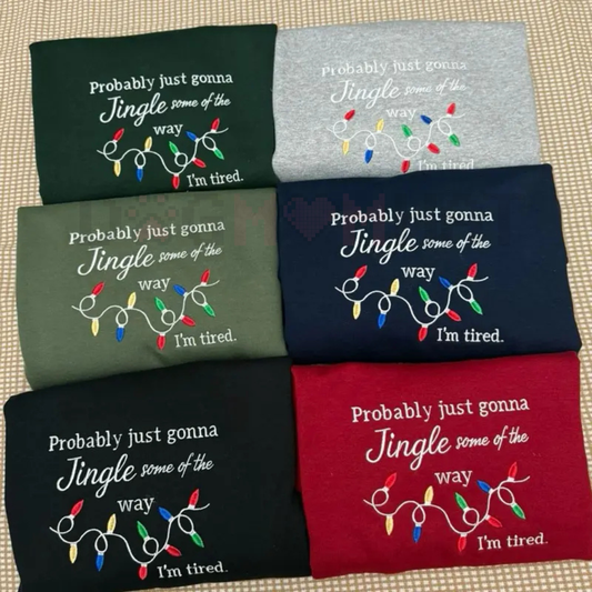 Funny Christmas Embroidered Sweatshirt