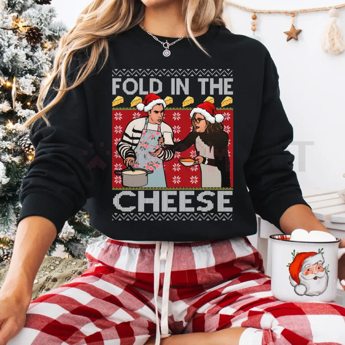 "Fold In The Cheese" Schitt's Creek Sweatshirt – Funny Moira & David Rose Kitchen Crewneck