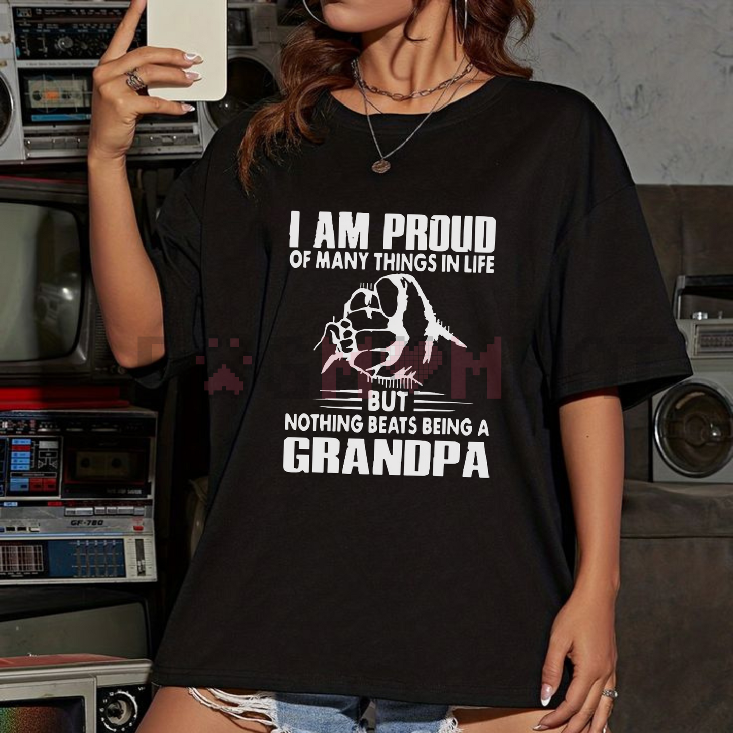Monogrammed "Proud Of Many Things... Nothing Being A Grandpa" T-Shirt