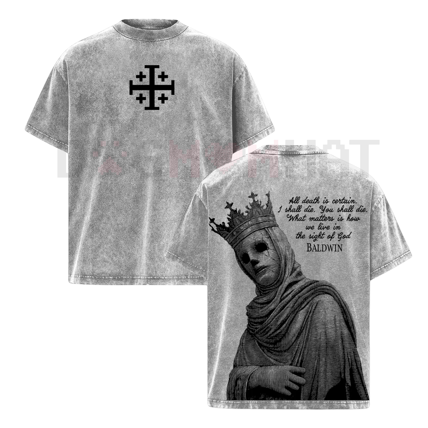 Baldwin IV The Leper King T-Shirt – Crusader King of Jerusalem Medieval History Tee