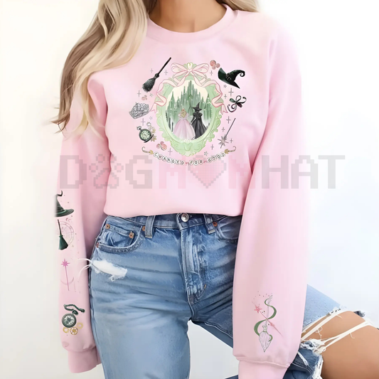 Enchanted Emerald Friendship Sweatshirt – Magical Best Friend Matching Crewneck