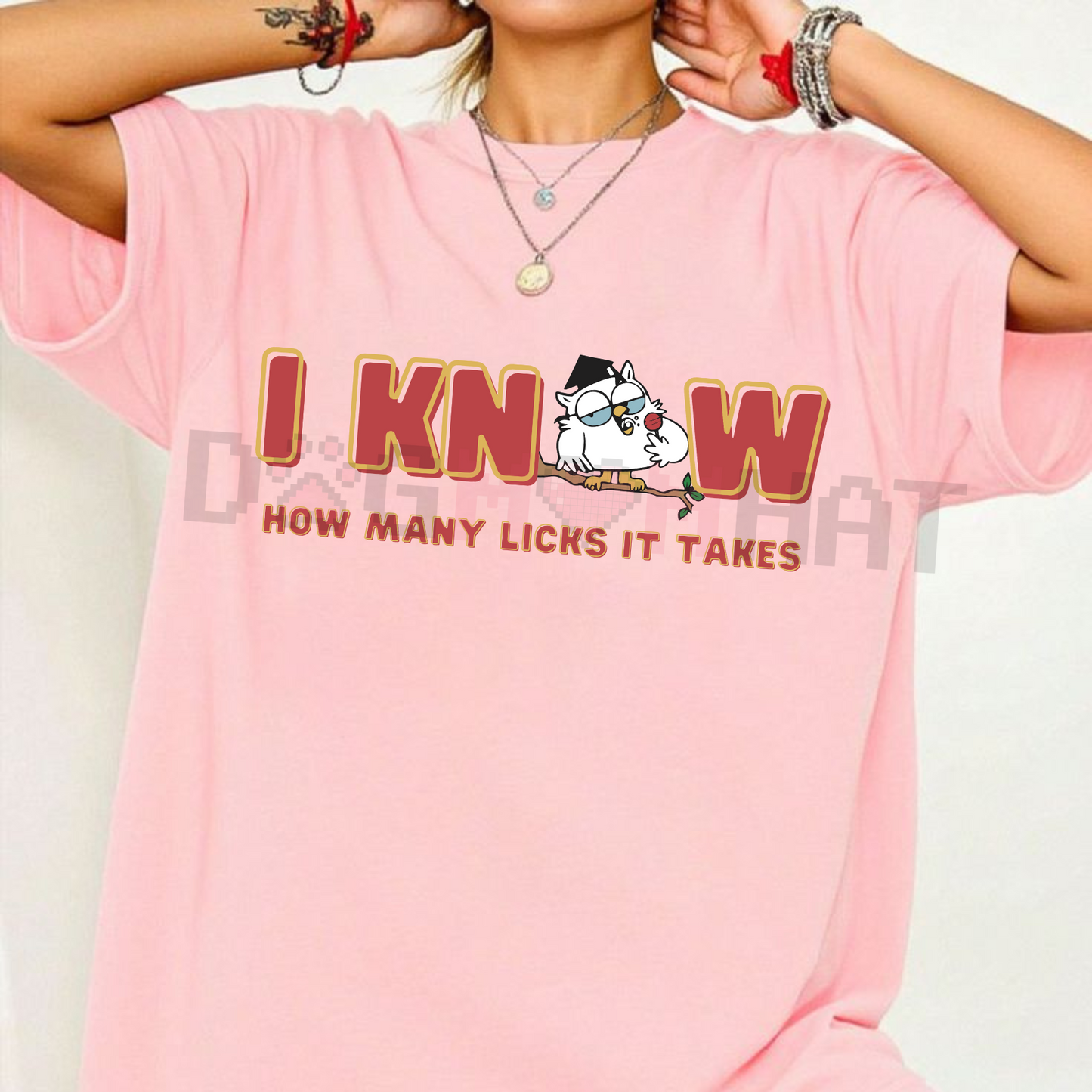 "I Know How Many Licks It Takes" Funny T-Shirt – Classic Pop Culture Nostalgia Tee, Witty Statement Shirt