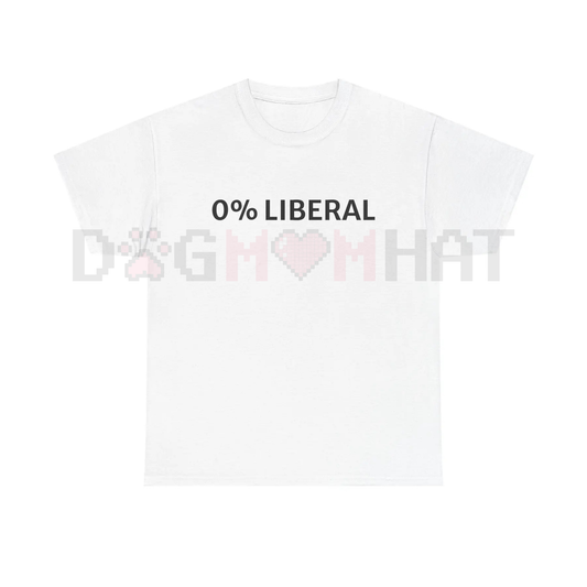 "0 Percent Lib" T-shirt – Funny Graphic Tee, Halloween Humor & Political Statement Gift Idea, Unisex Conservative Top