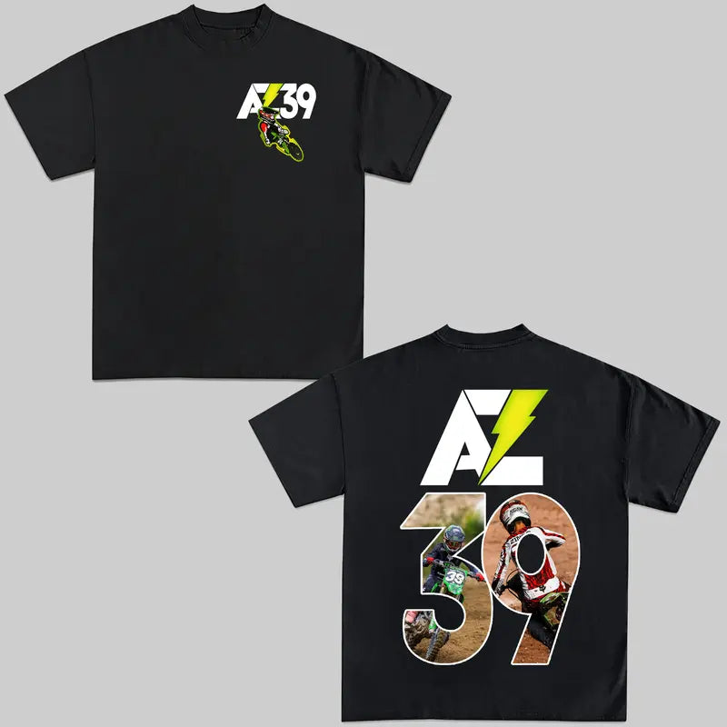 AZ39 Kawasaki Team Green Tribute T-Shirt – Memorial Motorsport Graphic Tee Honoring Ai.d4n Z1ngg, Unisex Racing Fan Shirt