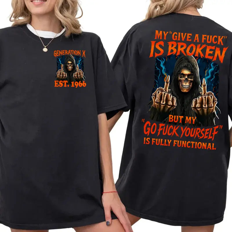Gen X FAFOT T-Shirt - Custom Year Badass Generation Tee