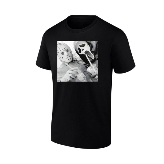 Jason & Ghostface T-Shirt – Funny Halloween Y2K 90s Graphic Shirt