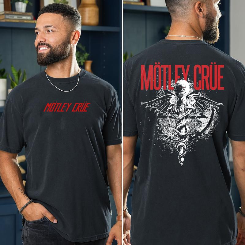 Motley Crue "Kickstart My Heart" World Tour T-Shirt – Front & Back Print