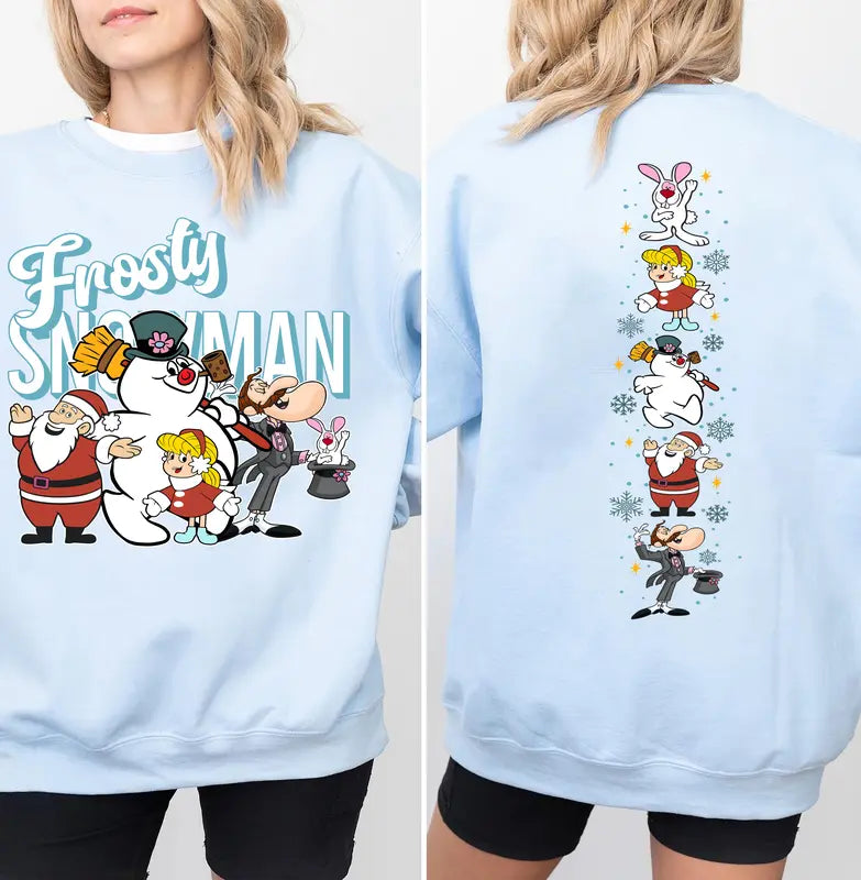 Vintage Frosty The Snowman Sweatshirt – Retro Christmas Sweater & Cute Holiday Tee