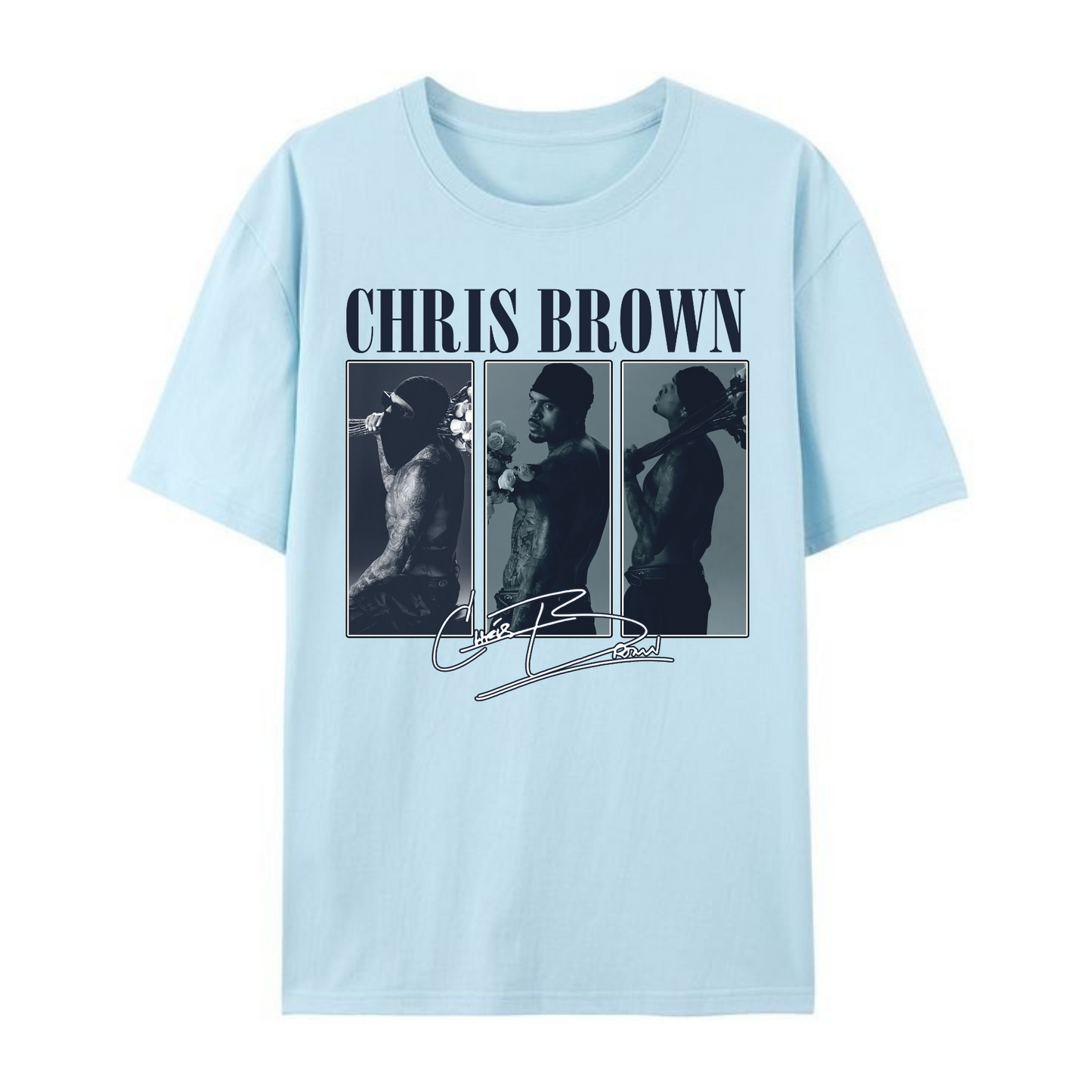 C. Brown Vintage Shirt – Classic Retro Concert Tee for Music Fans