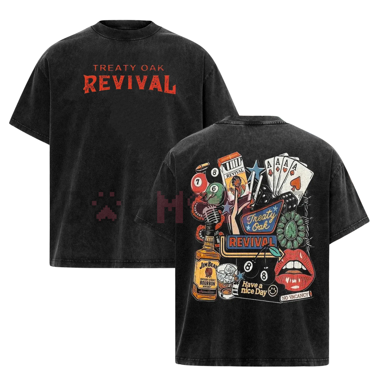 Retro Treaty Oak Revival T-Shirt – Western Cowboy Graphic Tee