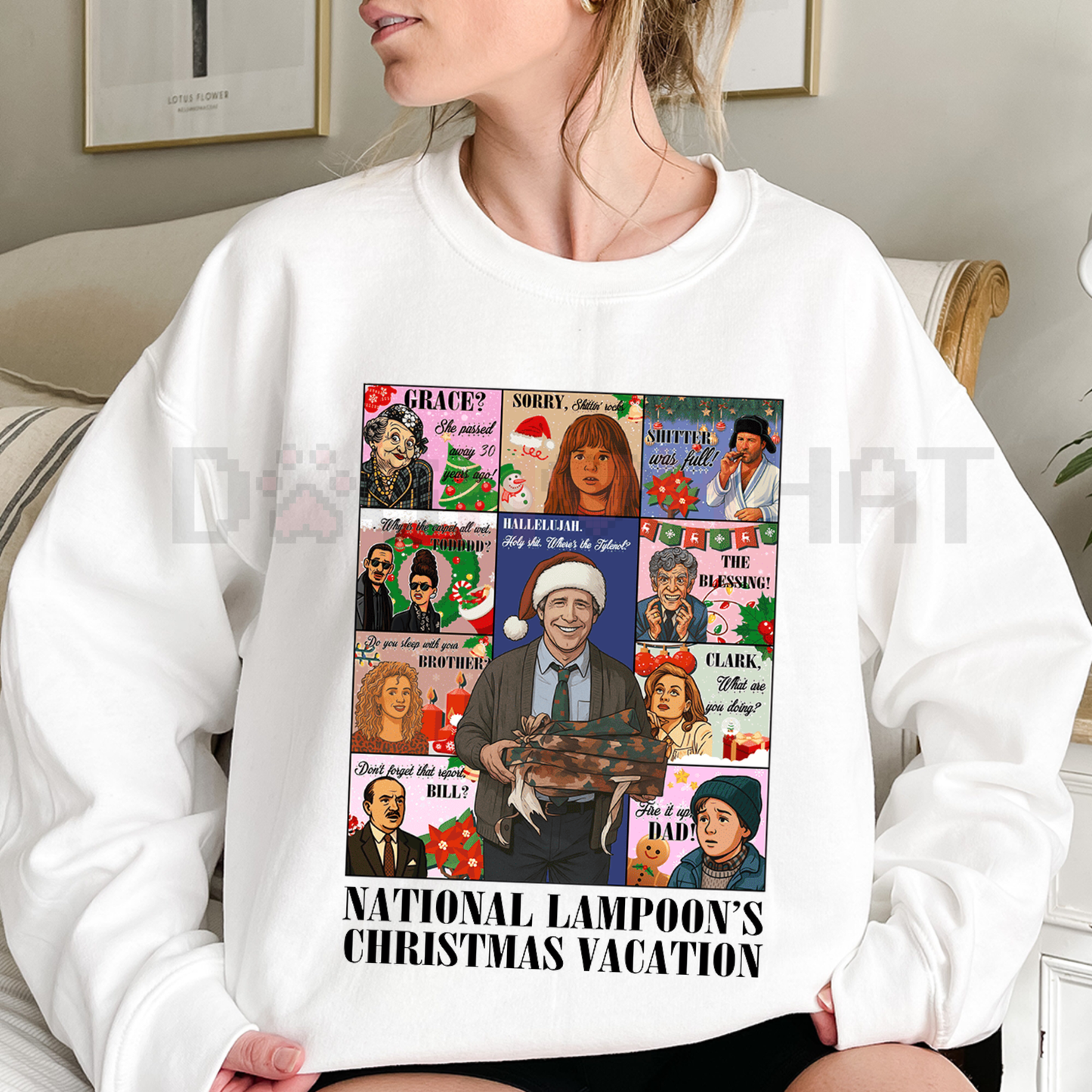 The Griswold Family Christmas Sweater – National Lampoon's Christmas Vacation Quote Sweatshirt