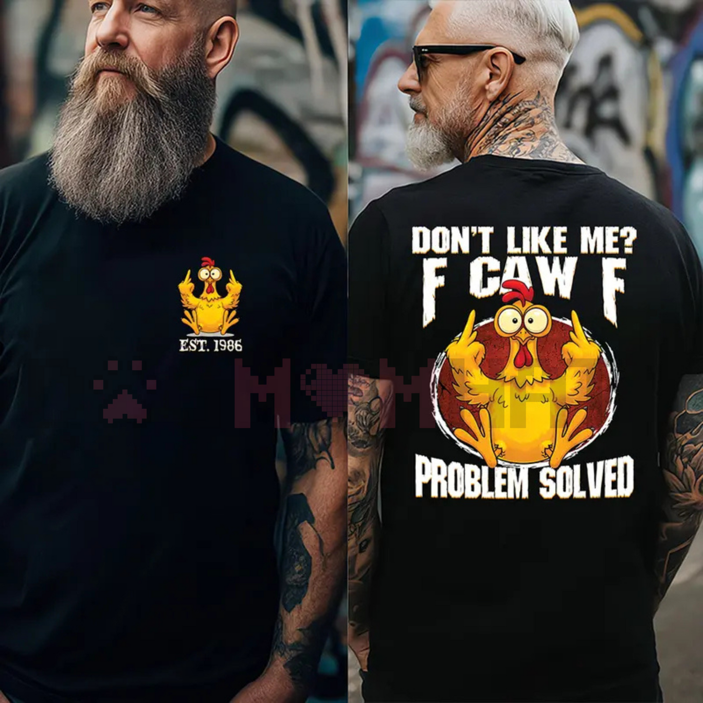 Personalized Year 1965-1980 Gen X Shirt – "Don't Like Me F*** Caw F***" Problem Solved Tee