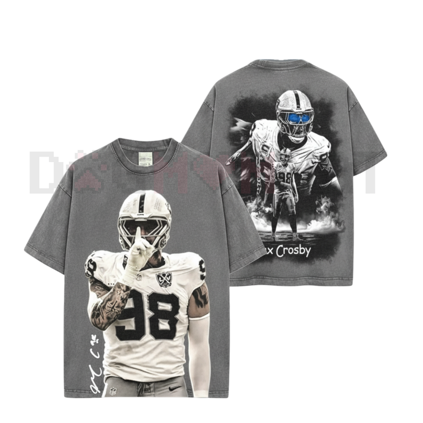 The Condor Maxx Crosby T-Shirt – Premium 100% Cotton Acid Wash, Maxx Crosby Fan Streetwear Tee