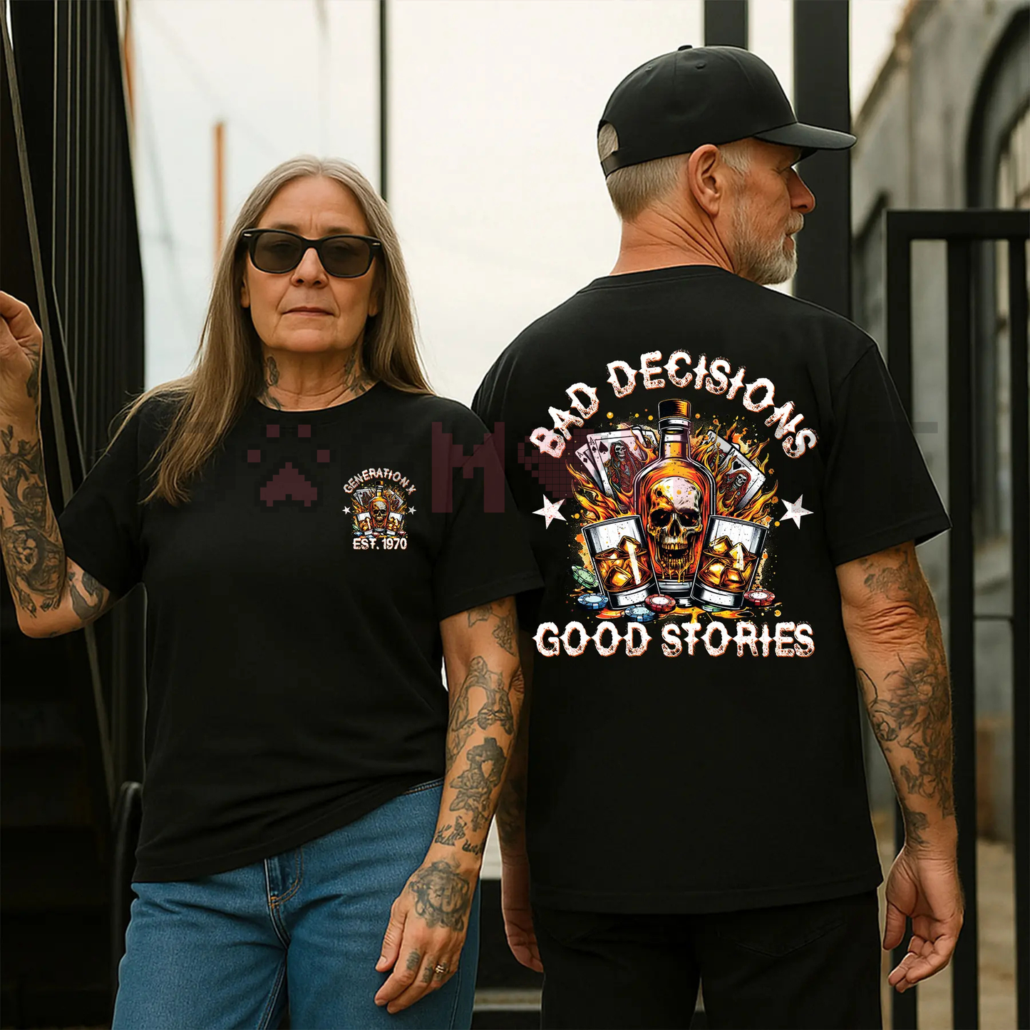 Personalized Year 1965-1980 Generation X Shirt – "Bad Decisions, Good Stories" Tee