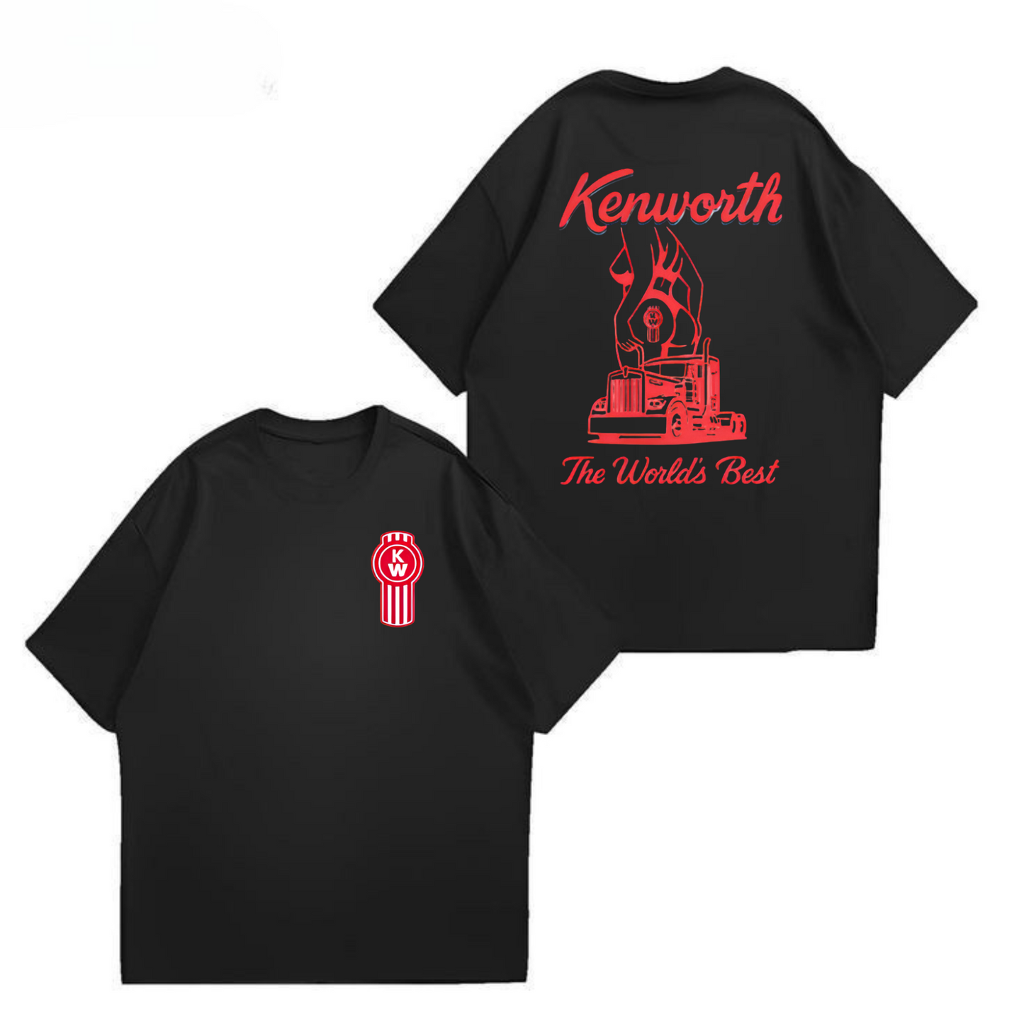 Kenworth T-Shirt - "The World's Best" Red Truck Graphic Tee, Unisex Fit
