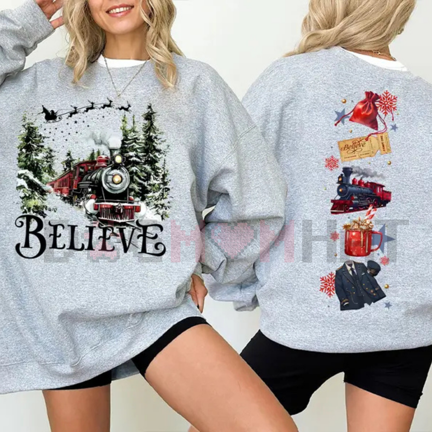 Polar Express "Believe" 2 Sides Sweatshirt