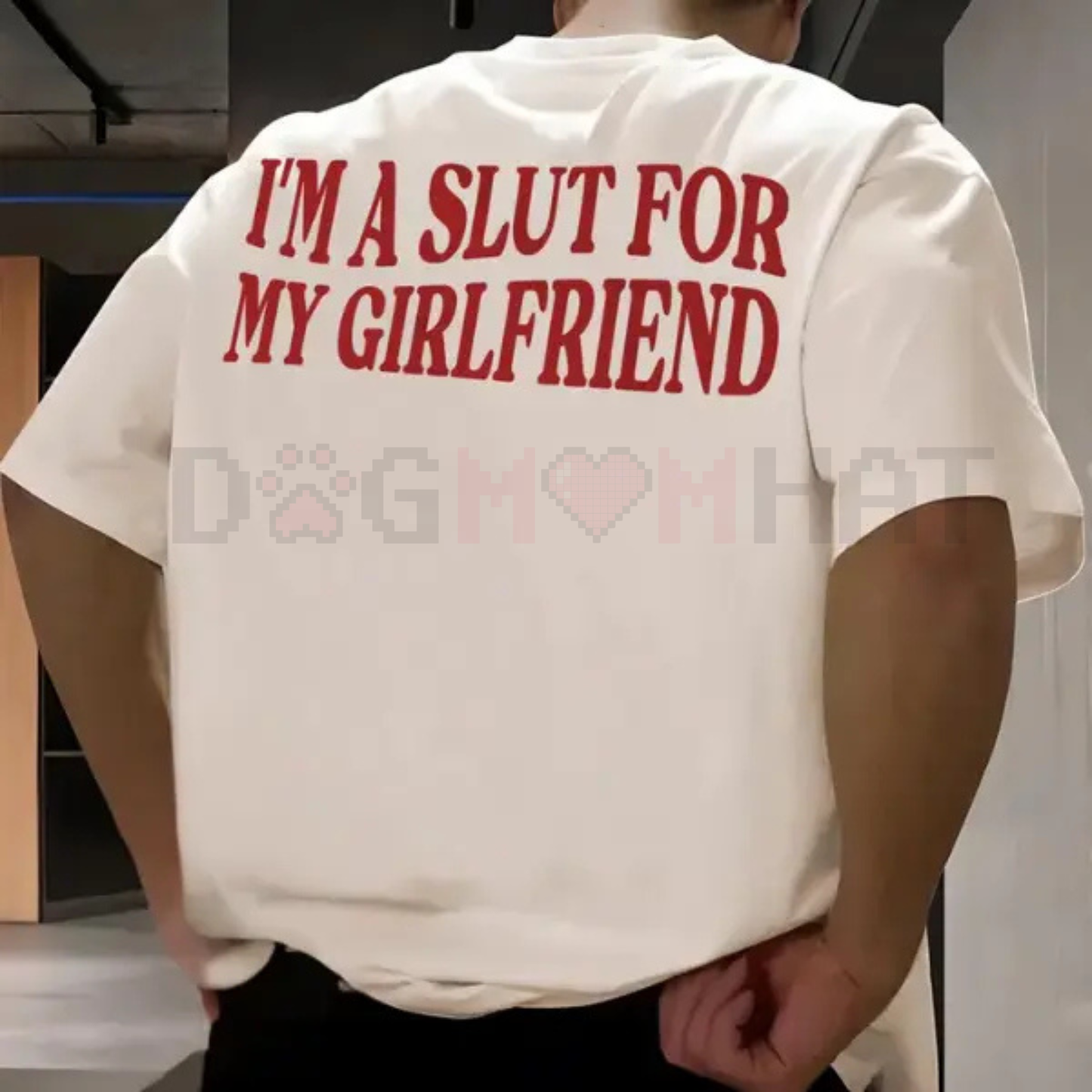 "I'm a Slut for My Girlfriend" Funny Couple Shirt – Y2K Quote Tee | Valentines Day Gift for Boyfriend