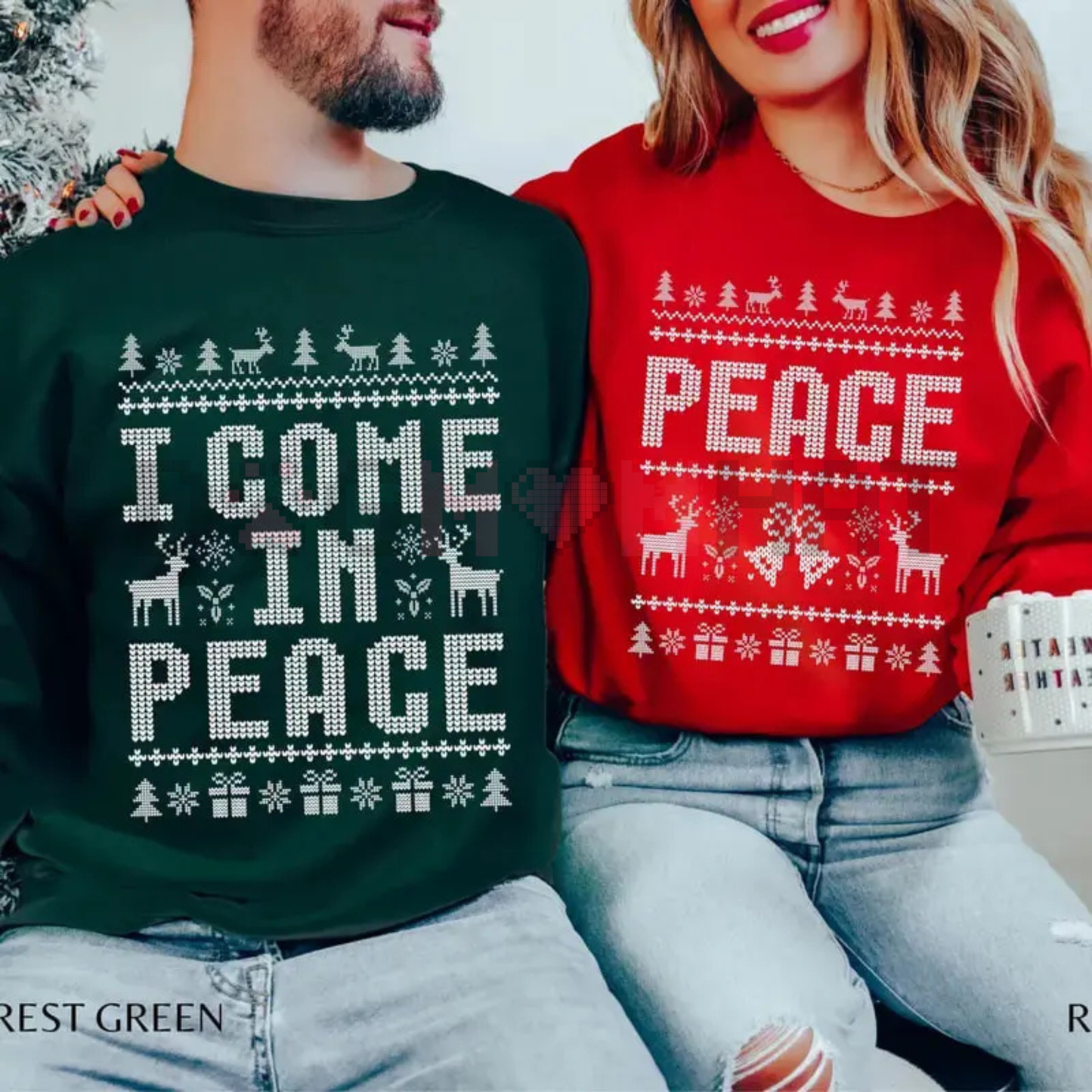 Funny Ugly Christmas Sweatshirts for Couples – Cute Matching Holiday Outfits