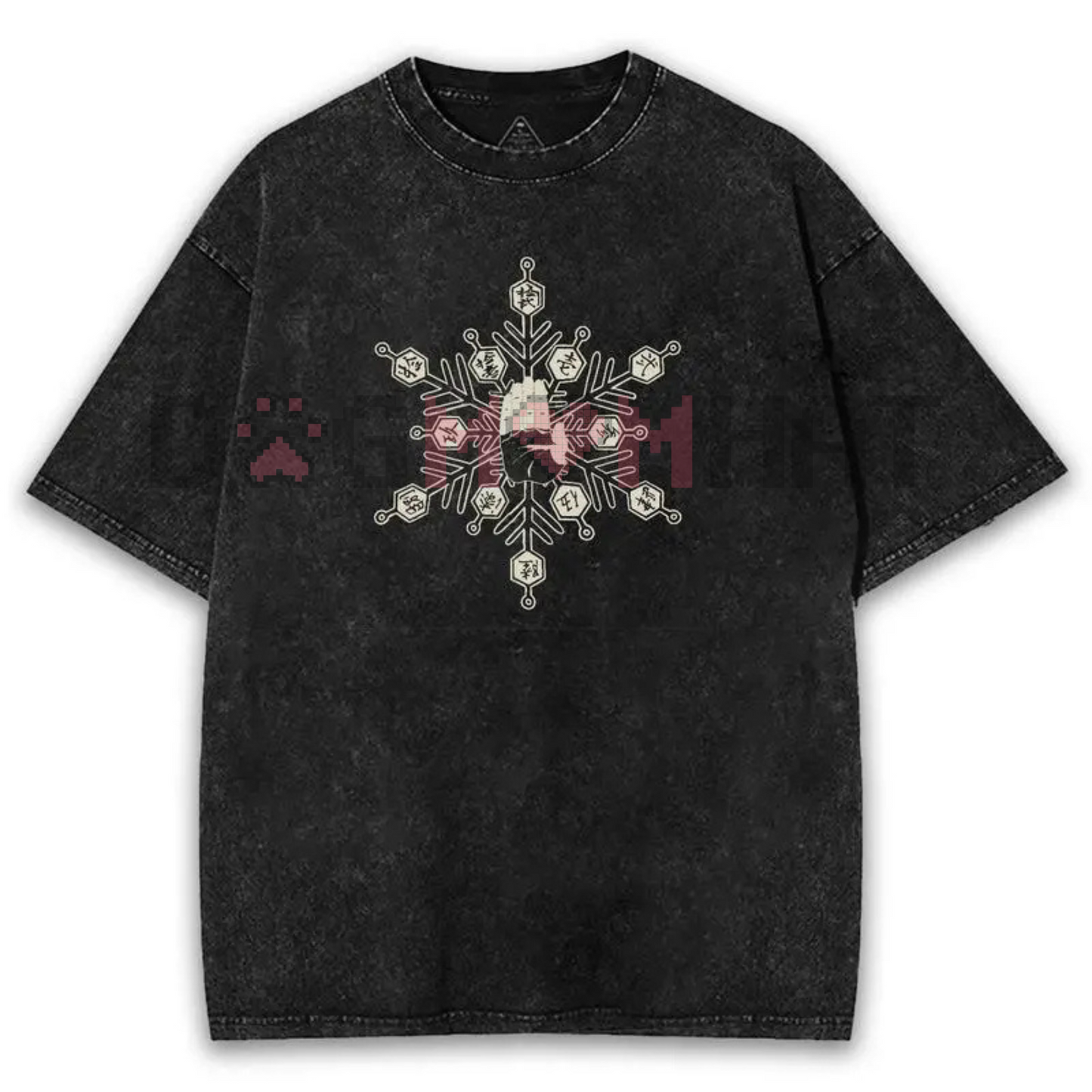Akaza x Chaos Empress Washed Anime Tee – Darkcore Streetwear, Final Boss Energy Graphic, Unisex 2025