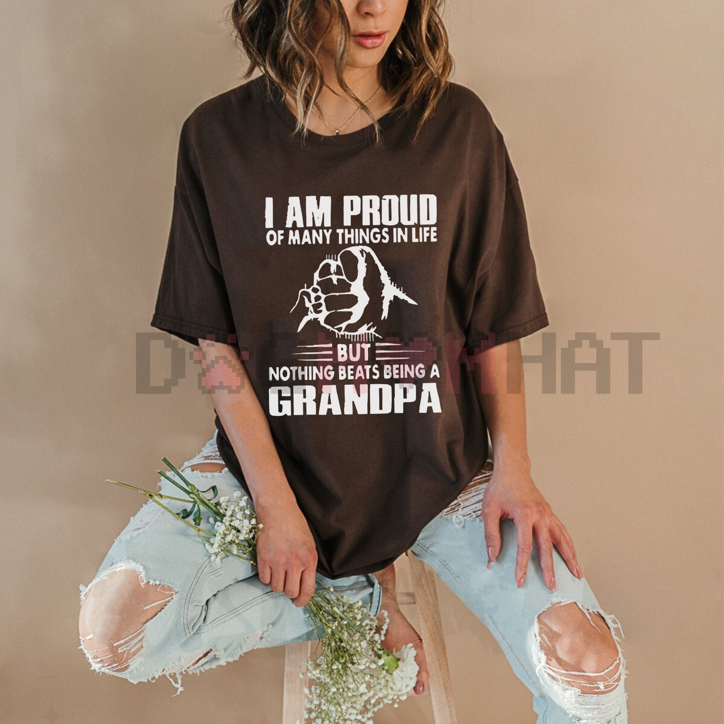 Monogrammed "Proud Of Many Things... Nothing Being A Grandpa" T-Shirt