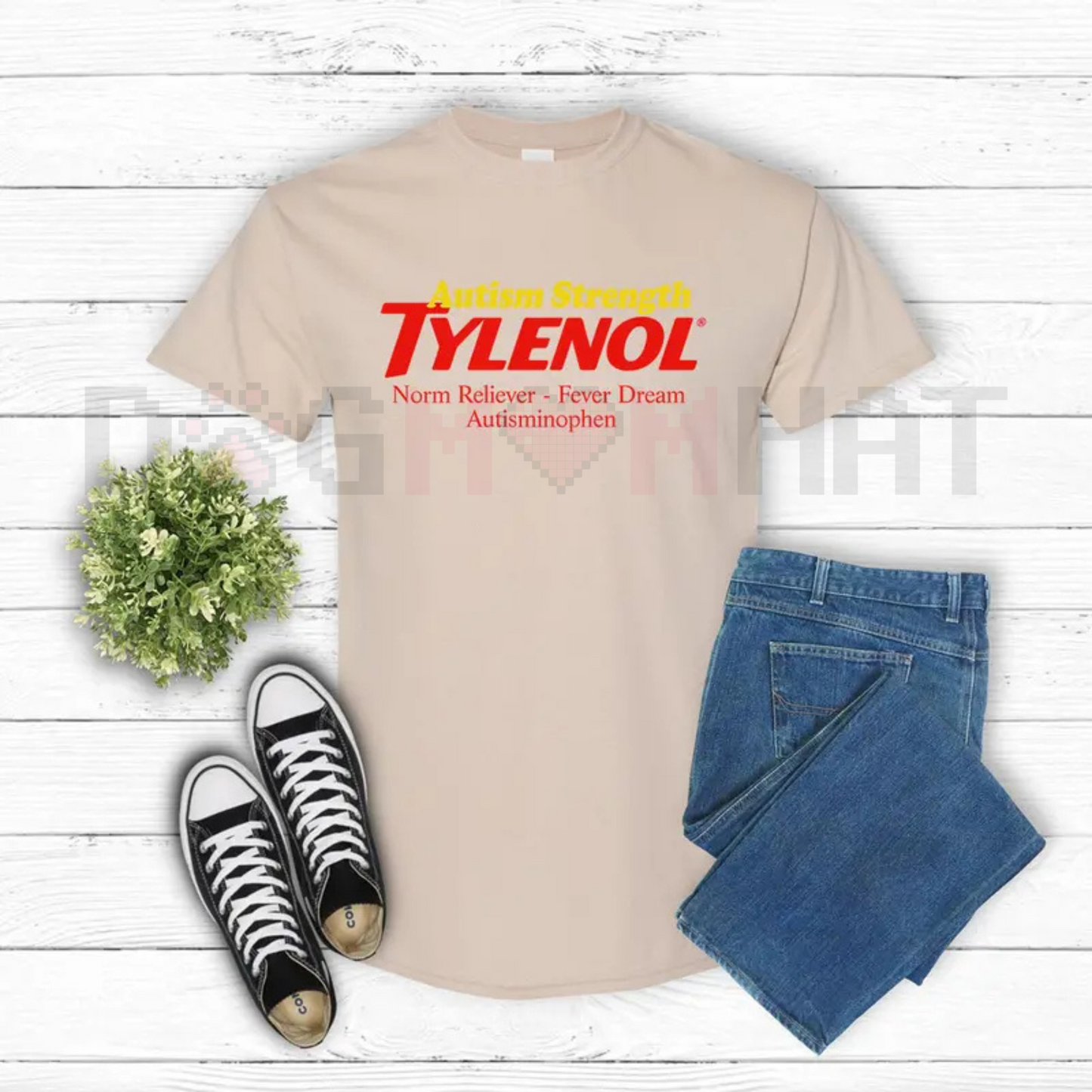 Autism Strength Funny Tylenol Unisex Shirt – "Extra Strength" Awareness Graphic Tee, Support & Advocacy Gift