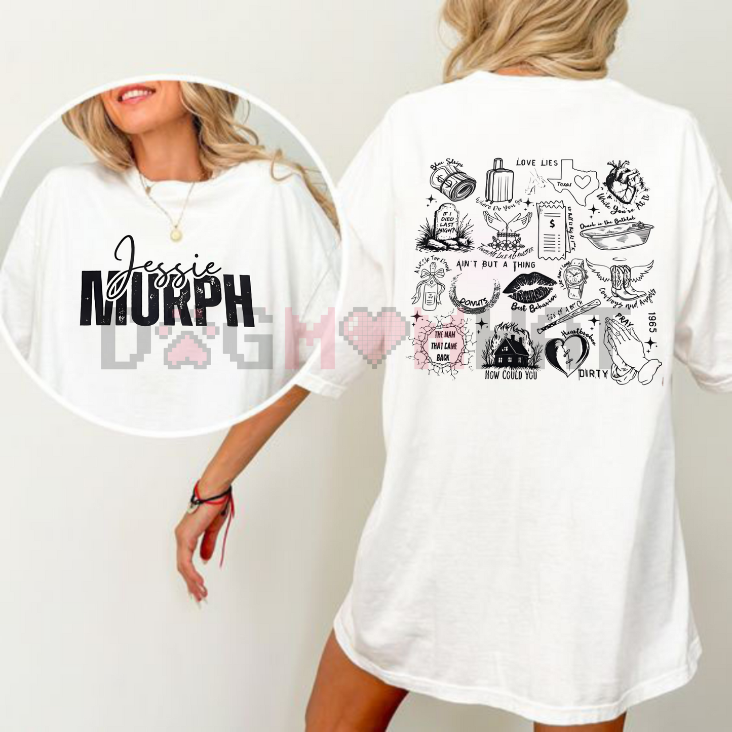 2 Sides Music Song T-Shirt – Music Lover Gift, BFF Trending Outfit