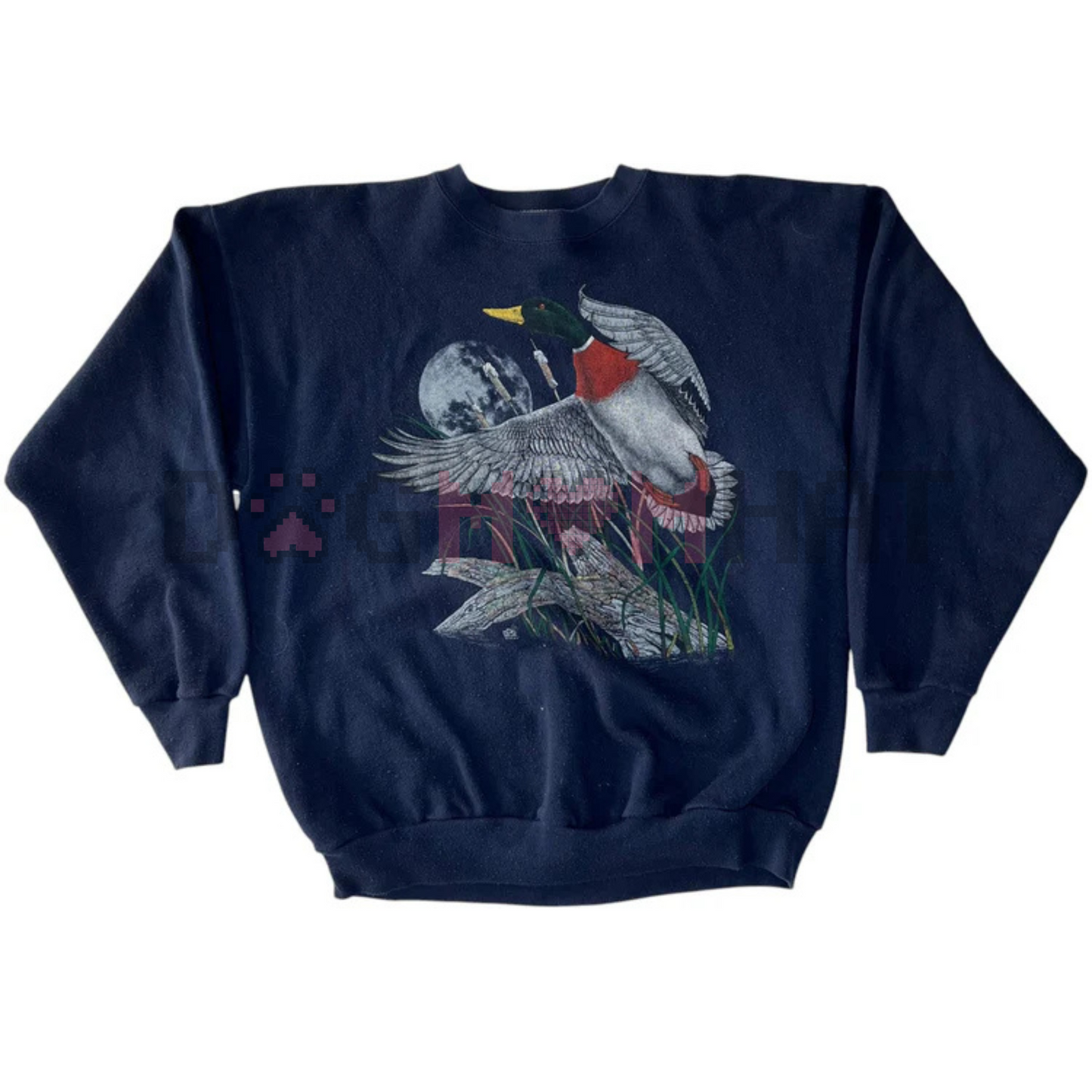 Vintage Loon Nature Graphic Crewneck – Unisex Outdoor Apparel, Wildlife Lover Sweatshirt