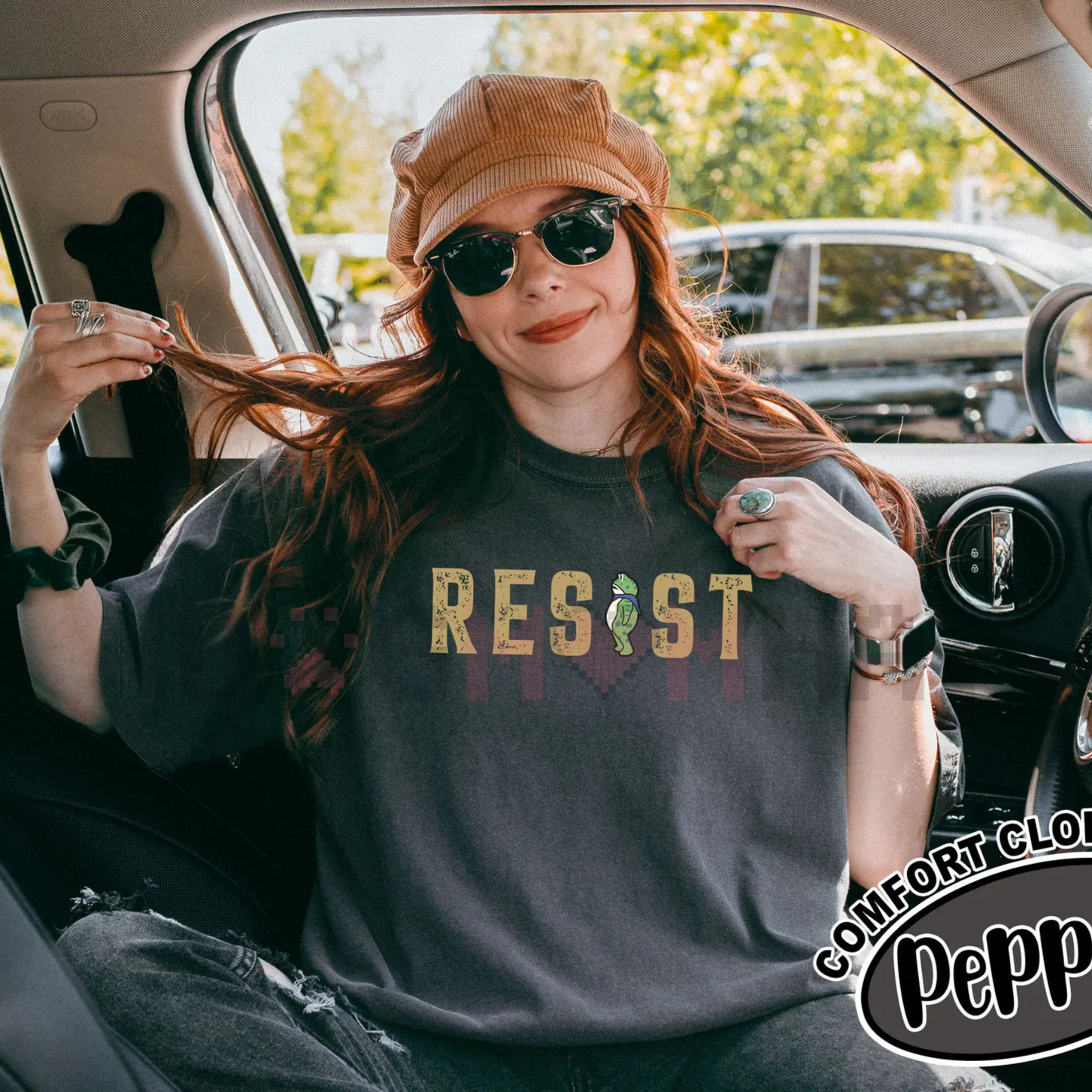 RESIST Shirt – PortLand Oregon Frog TShirt, Activist Apparel, Unisex Protest Tee